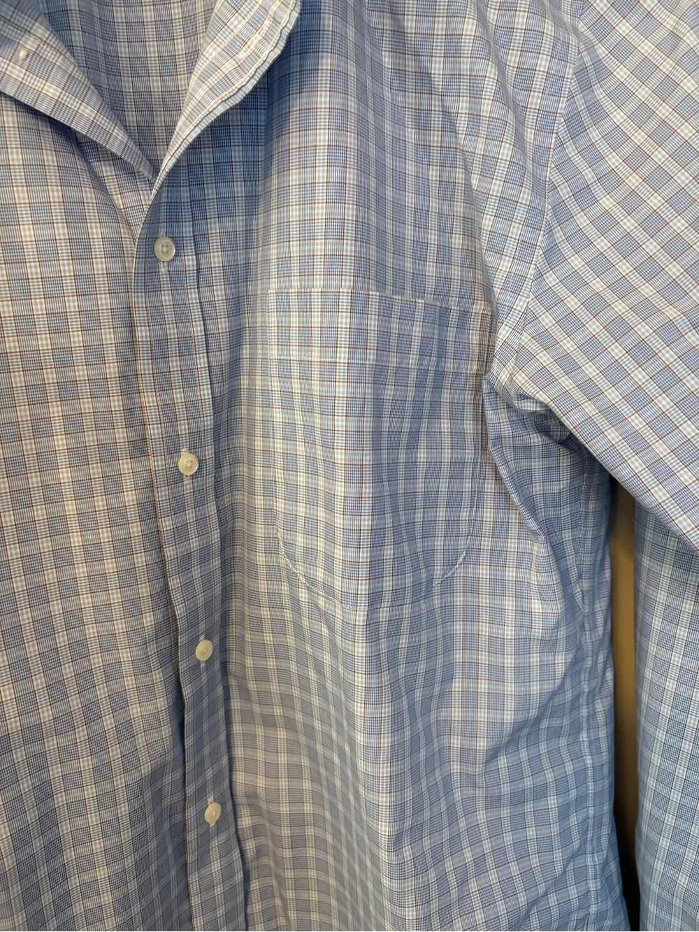 Jos. A. Bank Light Blue Windowpane Dress Shirt - Picture 4 of 6